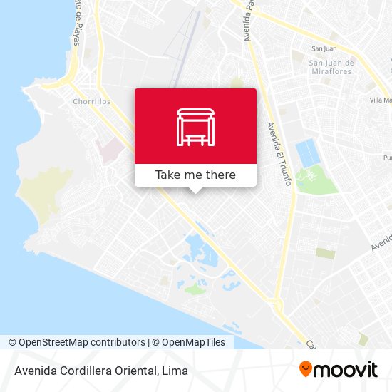 Mapa de Avenida Cordillera Oriental