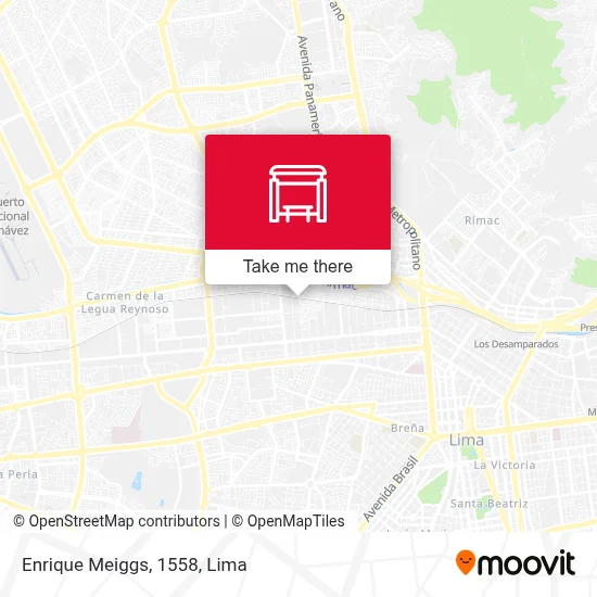 Enrique Meiggs, 1558 map