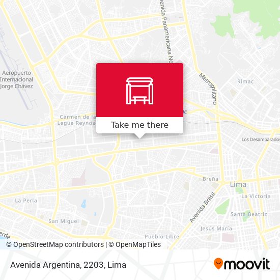 Mapa de Avenida Argentina, 2203