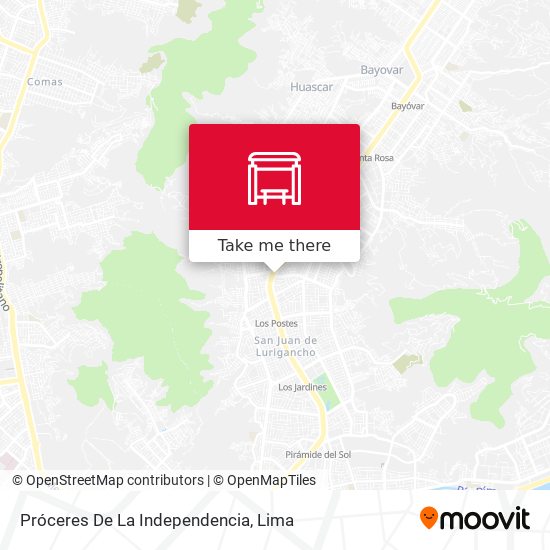 Mapa de Próceres De La Independencia