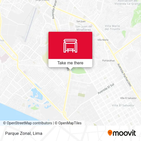Parque Zonal map