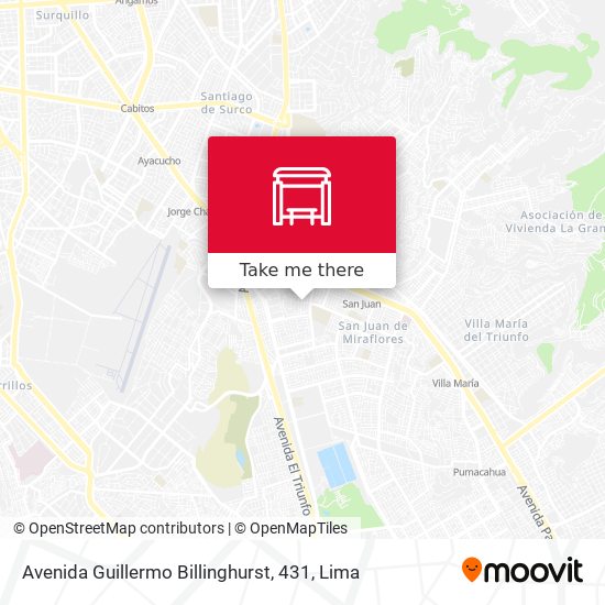 Mapa de Avenida Guillermo Billinghurst, 431