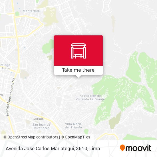 Mapa de Avenida Jose Carlos Mariategui, 3610