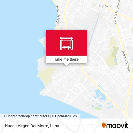 Huaca Virgen Del Morro map