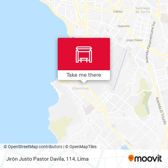 Mapa de Jirón Justo Pastor Davila, 114