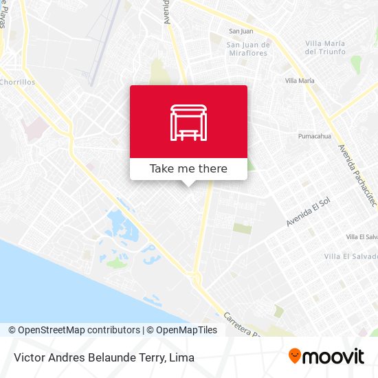Victor Andres Belaunde Terry map