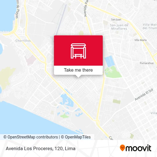 Avenida Los Proceres, 120 map
