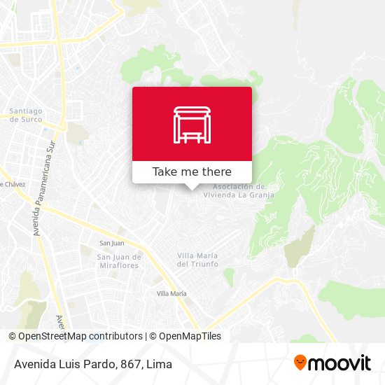 Mapa de Avenida Luis Pardo, 867