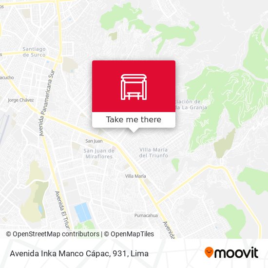 Avenida Inka Manco Cápac, 931 map