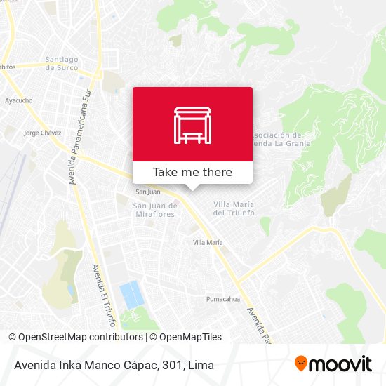 Avenida Inka Manco Cápac, 301 map