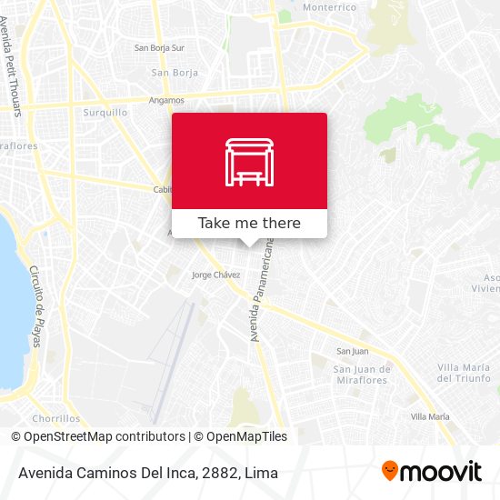 Avenida Caminos Del Inca, 2882 map