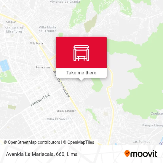 Avenida La Mariscala, 660 map