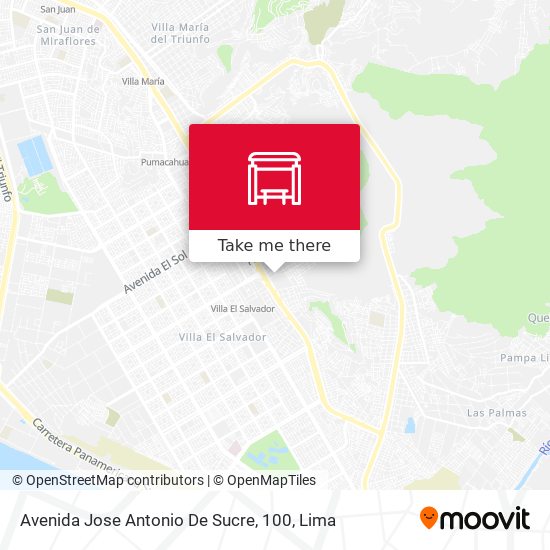 Mapa de Avenida Jose Antonio De Sucre, 100