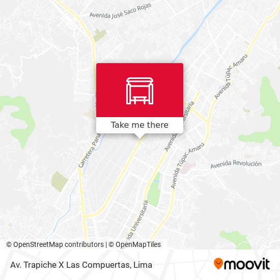 Av. Trapiche X Las Compuertas map