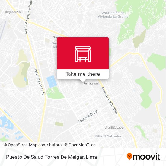 Mapa de Puesto De Salud Torres De Melgar