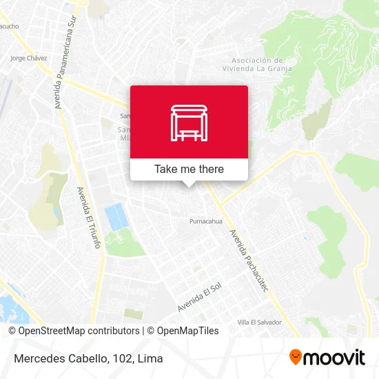 Mercedes Cabello, 102 map