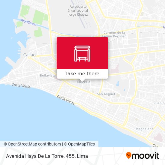 Avenida Haya De La Torre, 455 map