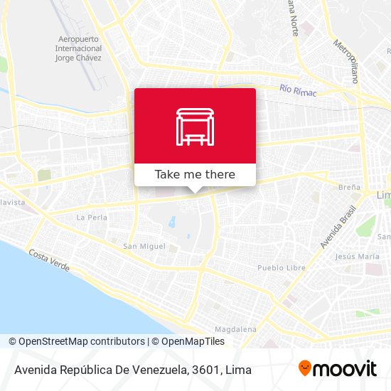 Mapa de Avenida República De Venezuela, 3601