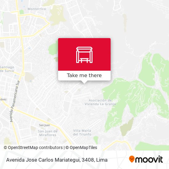 Avenida Jose Carlos Mariategui, 3408 map