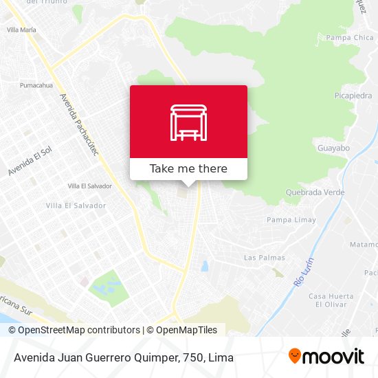 Avenida Juan Guerrero Quimper, 750 map