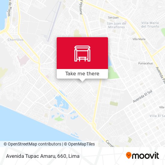 Mapa de Avenida Tupac Amaru, 660