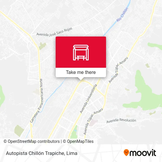 Autopista Chillón Trapiche map