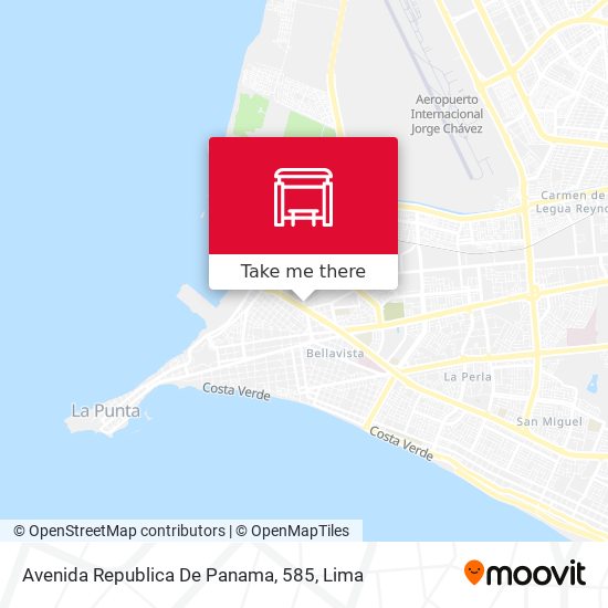 Avenida Republica De Panama, 585 map