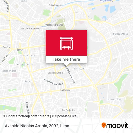 Mapa de Avenida Nicolás Arriola, 2092