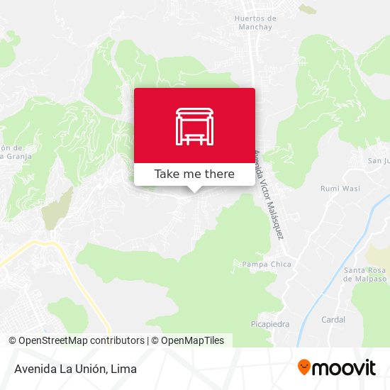 Mapa de Avenida La Unión
