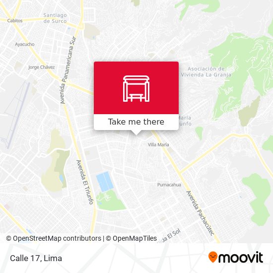 Calle 17 map