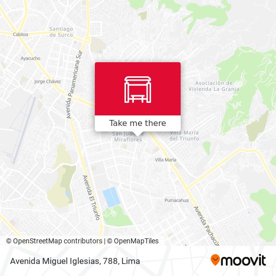 Mapa de Avenida Miguel Iglesias, 788