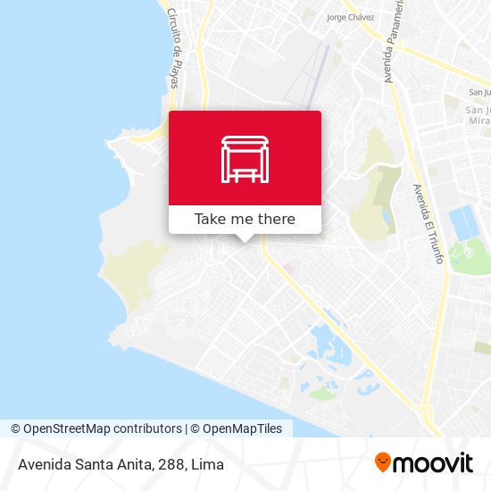 Avenida Santa Anita, 288 map