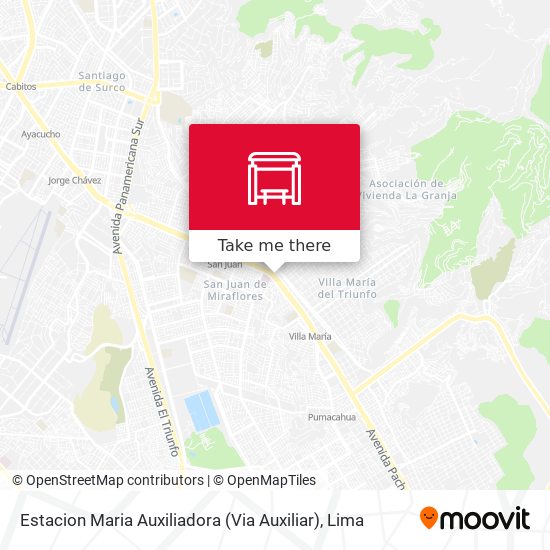 Estacion Maria Auxiliadora (Via Auxiliar) map