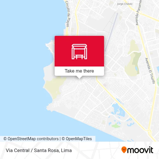 Via Central / Santa Rosa map