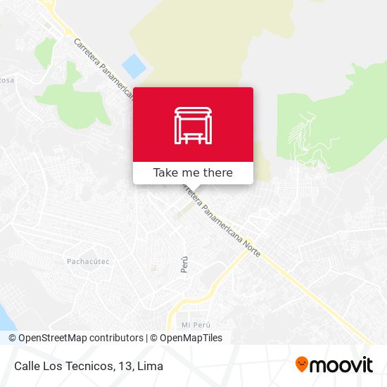 Mapa de Calle Los Tecnicos, 13