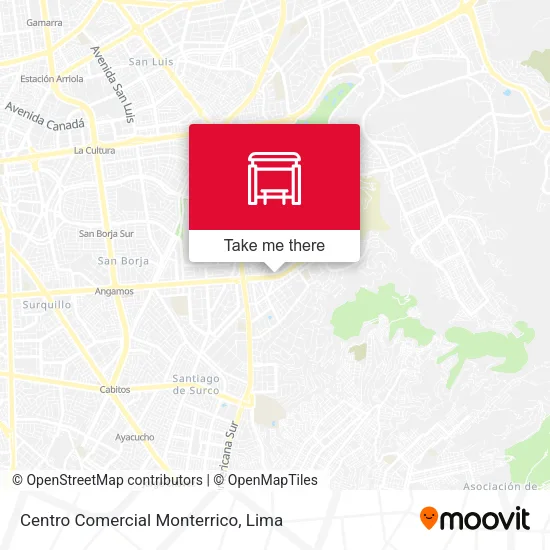 Centro Comercial Monterrico map