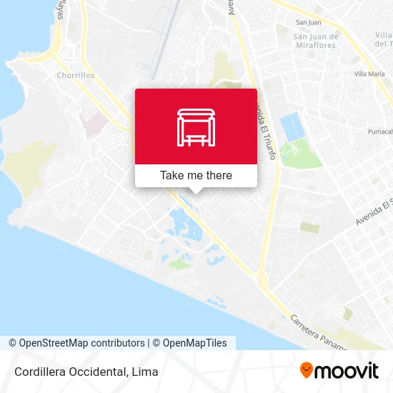 Cordillera Occidental map