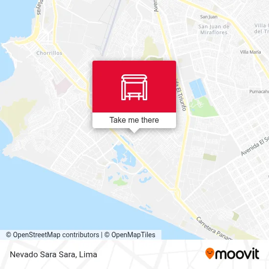 Nevado Sara Sara map