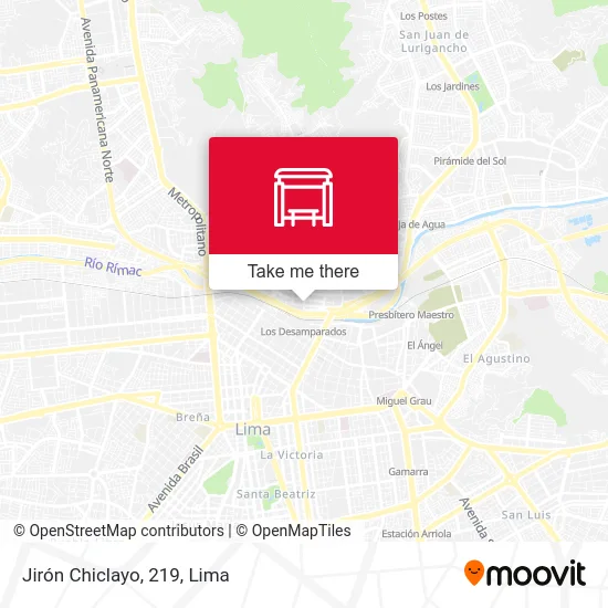 Jirón Chiclayo, 219 map