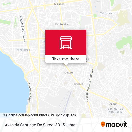 Avenida Santiago De Surco, 3315 map