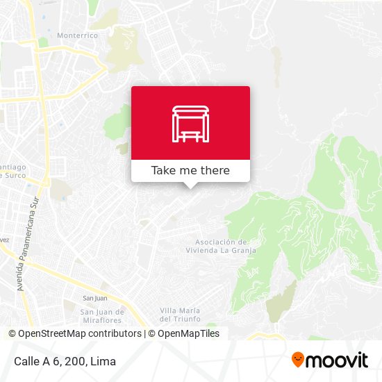 Mapa de Calle A 6, 200