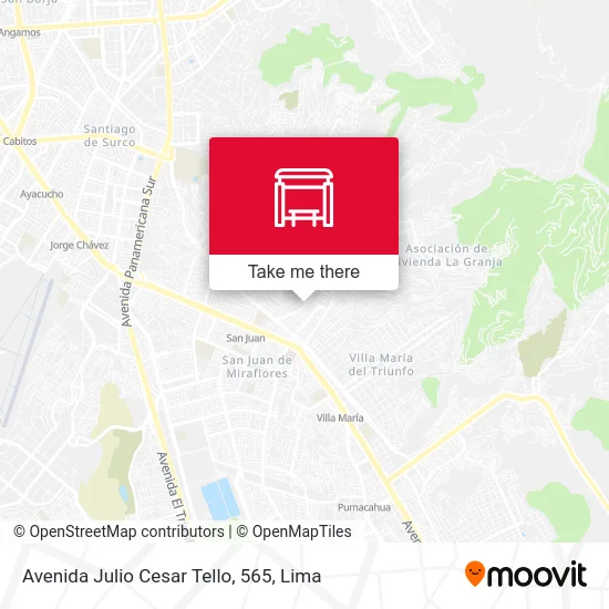 Avenida Julio Cesar Tello, 565 map