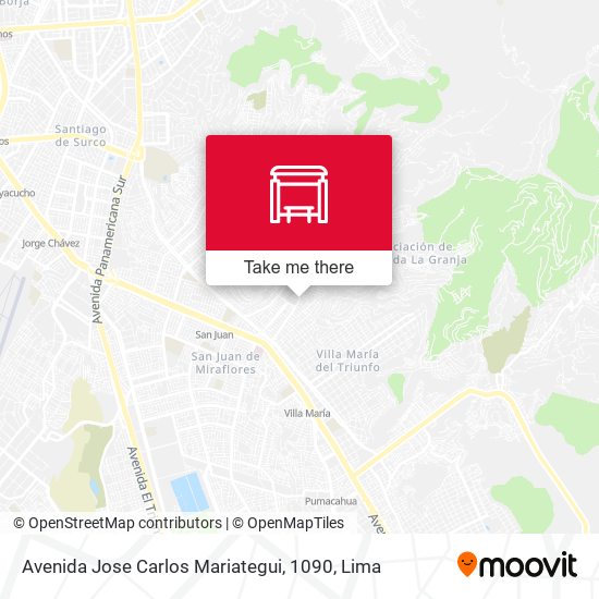 Avenida Jose Carlos Mariategui, 1090 map