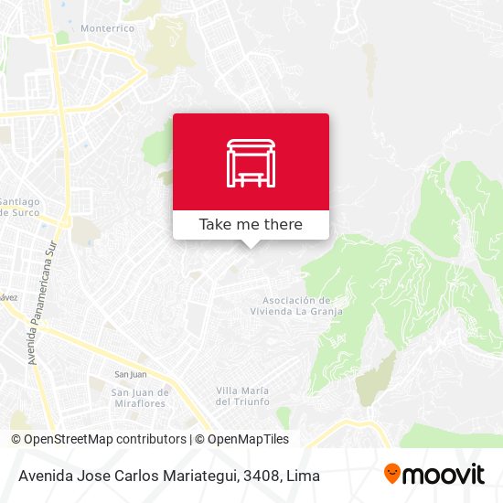 Avenida Jose Carlos Mariategui, 3408 map
