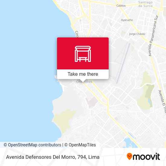 Avenida Defensores Del Morro, 794 map
