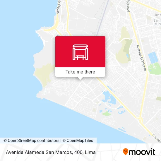 Avenida Alameda San Marcos, 400 map