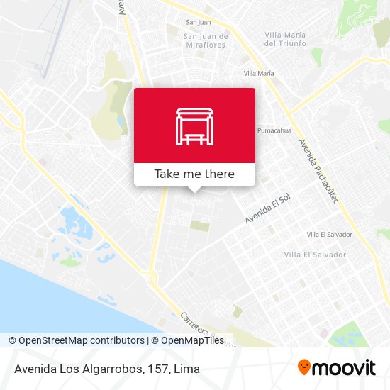Avenida Los Algarrobos, 157 map