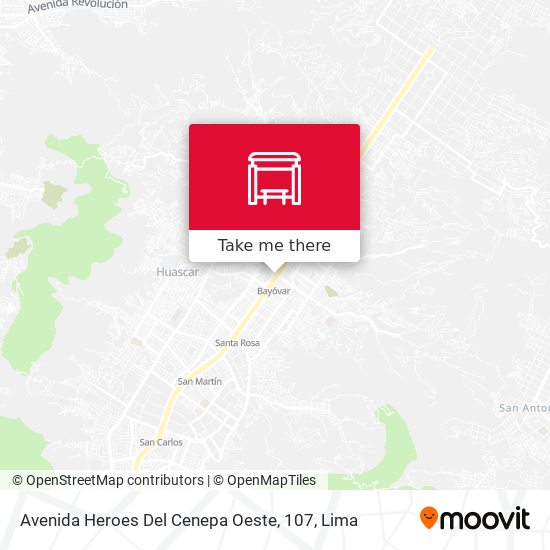Avenida Heroes Del Cenepa Oeste, 107 map