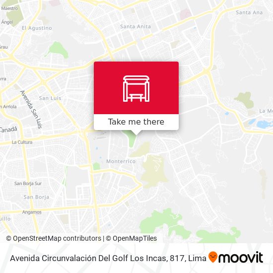 Avenida Circunvalación Del Golf Los Incas, 817 map