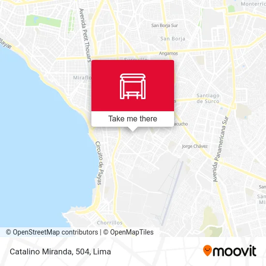 Catalino Miranda, 504 map